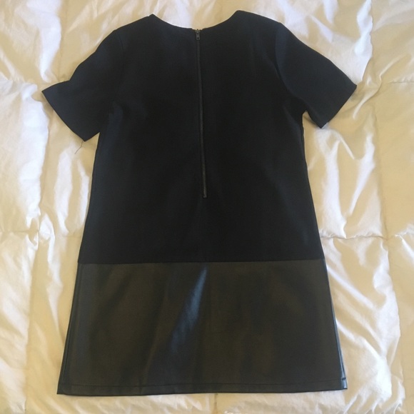 H&M Mixed media black mini dress Small - Picture 2 of 2